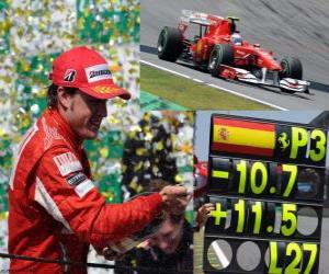 Puzzle Fernando Alonso - Ferrari-GP της Βραζιλίας 2010 (3η θέση)